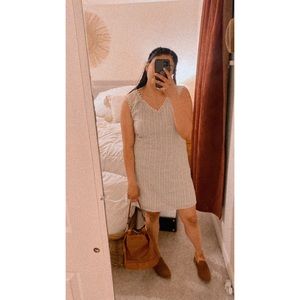 Solitaire Boho Dress Beige Crochet Sleeveless